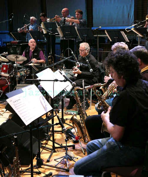 Mike Gibbs Big Band, with Adam Nussbaum, drums, and Bill Frisell, guitar